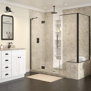 Standard granite shower wisconsin shower installer