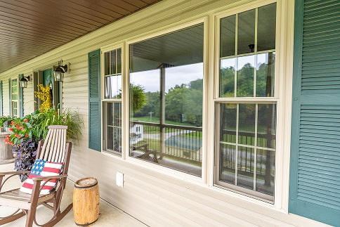cream window installation example