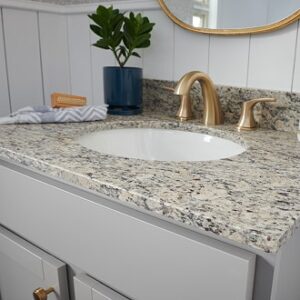 elysian quartz installation example for wisconsin vanity installer