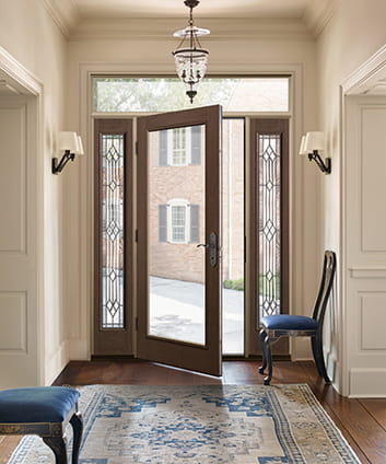 medium grey wood grain door